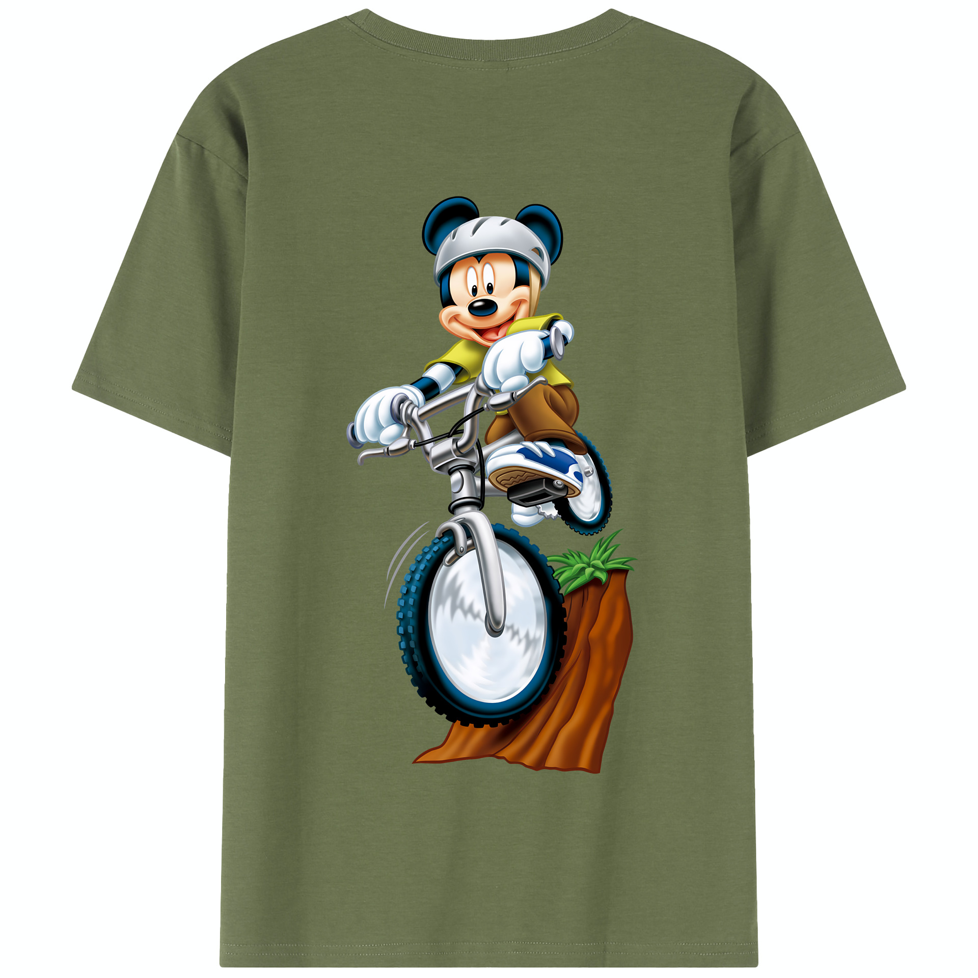 （画像用） ミッキーマウス Mickey Mouse 綿100％半袖Tシャツ（背面プリント）